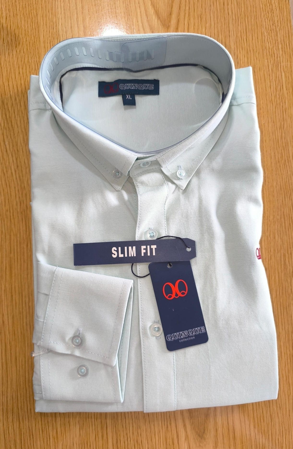 Camisa Slim Fit Verde Manzana