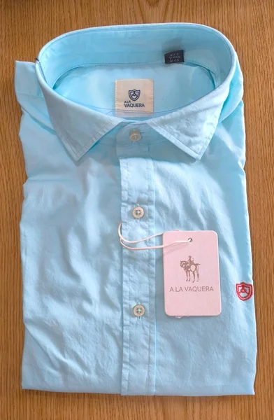 Camisa Escudo Verde Agua