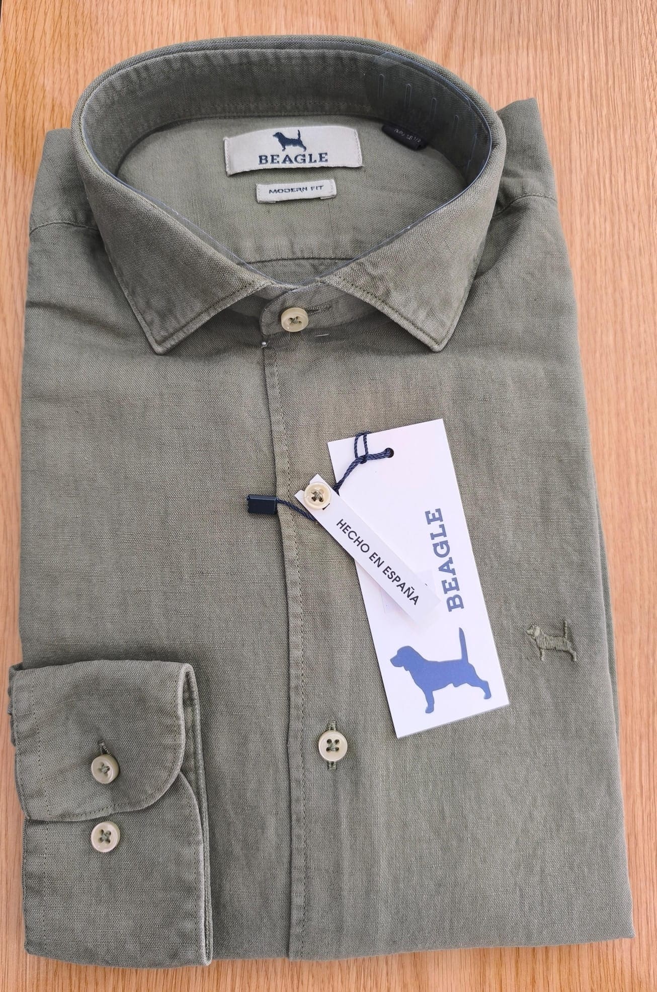 Camisa Lino Kaki