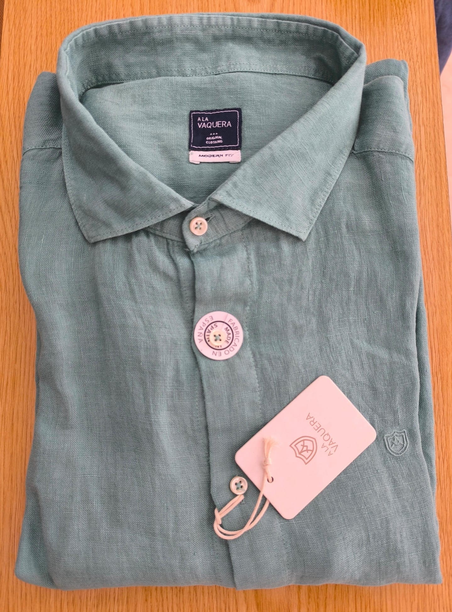 Camisa Lino Menta