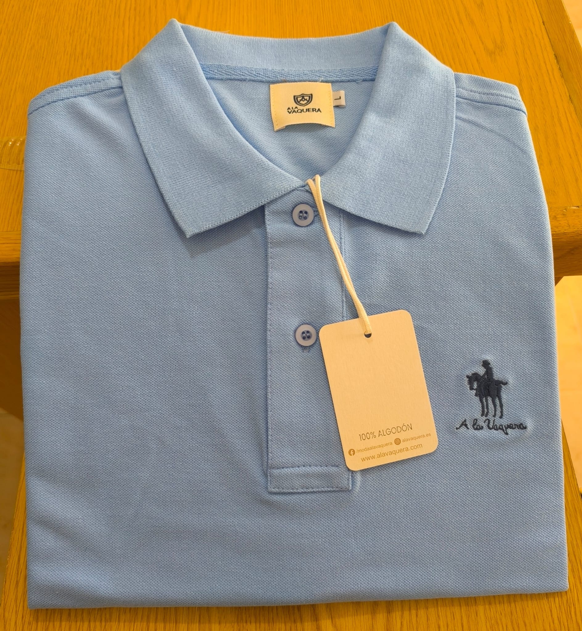Polo Caballo Celeste