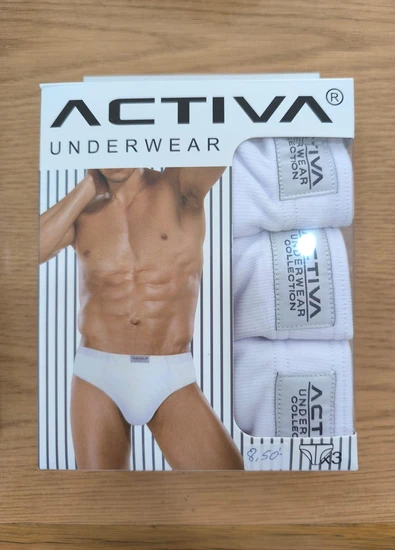 Slips Pack 3 Blancos Canalé